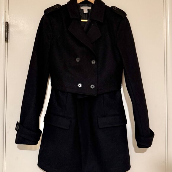 Adidas SLVR Double-Breasted Women's Pea Coat size XS (Like Y3/Y-3) - Picture 2 of 7